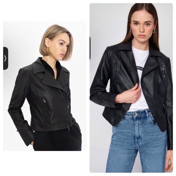 Sao Paulo Lamb Leather Moto Jacket Womens Small Black Biker Crop Asymmetrical - Picture 16 of 16